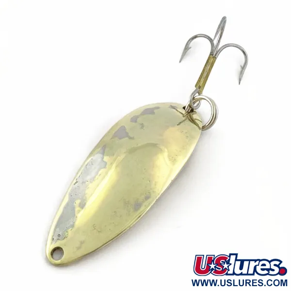 Vintage  Seneca Little Cleo (Hula Girl), 1/2oz nickel/gold fishing spoon #23840