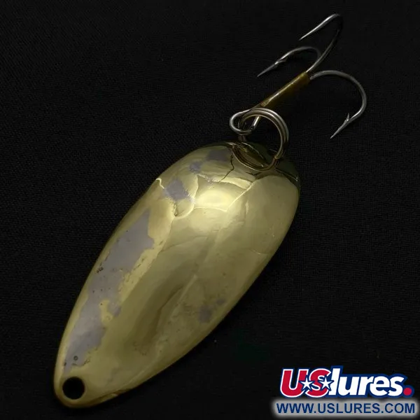 Vintage  Seneca Little Cleo (Hula Girl), 1/2oz nickel/gold fishing spoon #23840