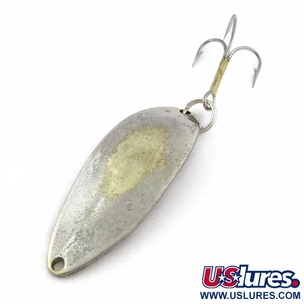 Vintage  Seneca Little Cleo (Hula Girl), 1/2oz nickel/gold fishing spoon #23841