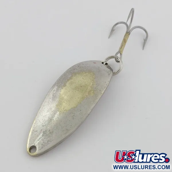 Vintage  Seneca Little Cleo (Hula Girl), 1/2oz nickel/gold fishing spoon #23841