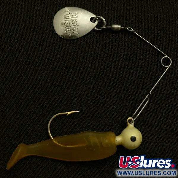 Vintage   Mister Twister Spinnerbait, 3/16oz nickel spinning lure #23843