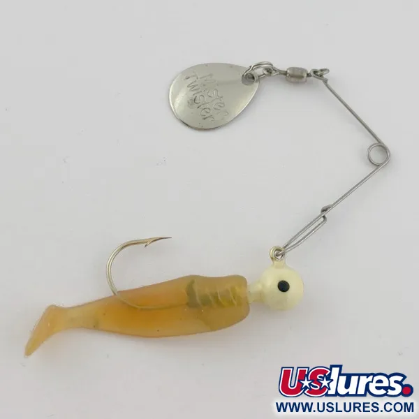 Vintage   Mister Twister Spinnerbait, 3/16oz nickel spinning lure #23843