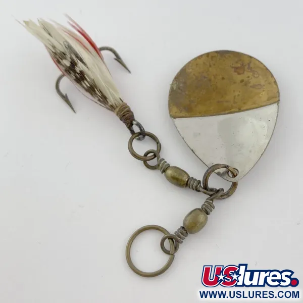 Vintage   Lowe's Star Colorado Spinner 4 №5823, 1/4oz nickel/brass spinning lure #23847