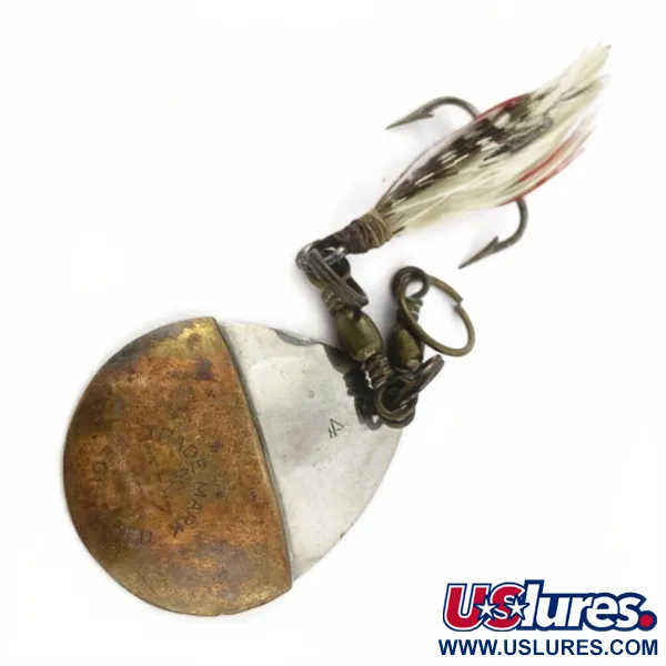 Vintage   Lowe's Star Colorado Spinner 4 №5823, 1/4oz nickel/brass spinning lure #23847