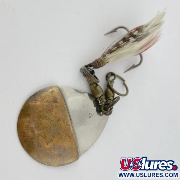 Vintage   Lowe's Star Colorado Spinner 4 №5823, 1/4oz nickel/brass spinning lure #23847