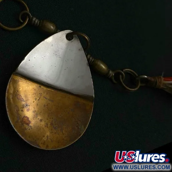 Vintage   Lowe's Star Colorado Spinner 4 №5823, 1/4oz nickel/brass spinning lure #23847