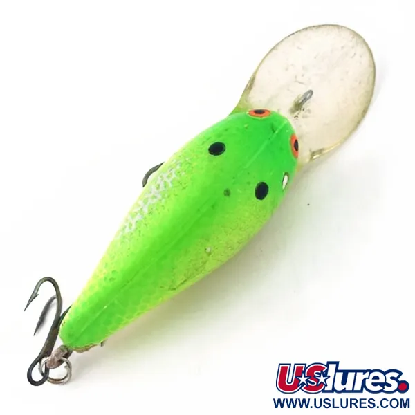 Vintage   Bomber model 6A screw tail, 1/3oz Green fishing lure #23850
