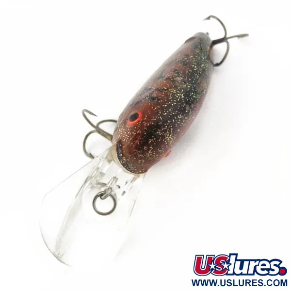 Vintage   Bomber Fat Free Shad, 1oz brown fishing lure #23860
