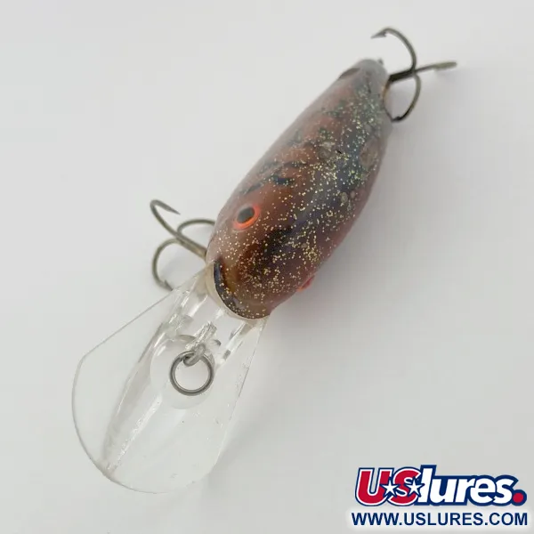 Vintage   Bomber Fat Free Shad, 1oz brown fishing lure #23860