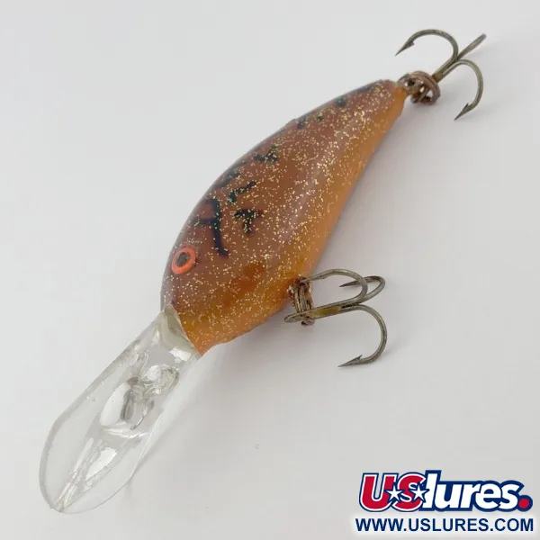 Vintage   Bomber Fat Free Shad, 1oz brown fishing lure #23860