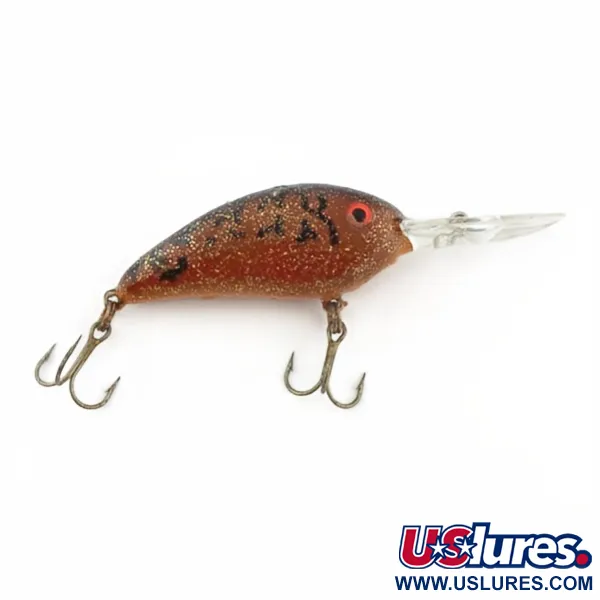 Vintage   Bomber Fat Free Shad, 1oz brown fishing lure #23860