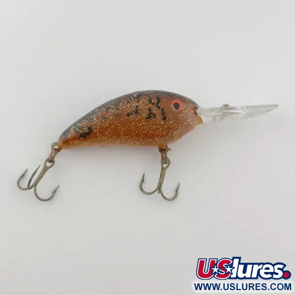 Vintage   Bomber Fat Free Shad, 1oz brown fishing lure #23860