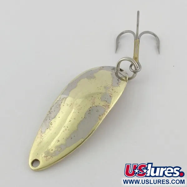 Vintage  Seneca Little Cleo (Hula Girl), 1/2oz nickel/gold fishing spoon #23864