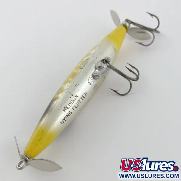 Vintage   Heddon Dying Flutter, 1/2oz Fire Tiger  fishing lure #23868