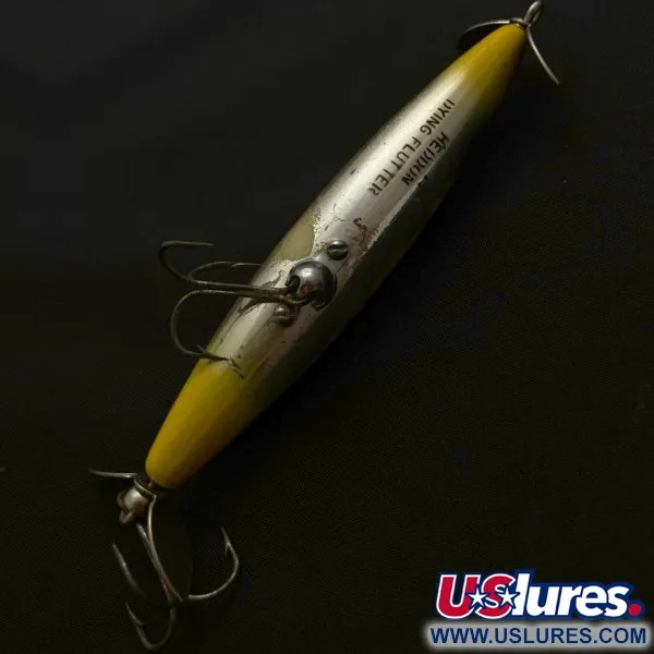 Vintage   Heddon Dying Flutter, 1/2oz Fire Tiger  fishing lure #23868