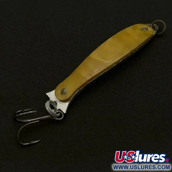 Vintage   Worth Water Demon, 1/4oz abalone fishing spoon #23889