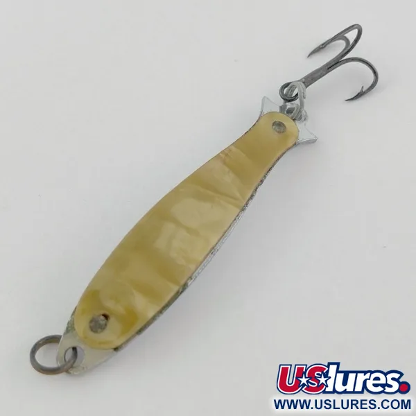 Vintage   Worth Water Demon, 1/4oz abalone fishing spoon #23889