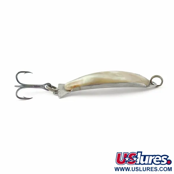 Vintage   Compac Abalone Spoon (Japan), 3/16oz Abalone pearl fishing spoon #23890