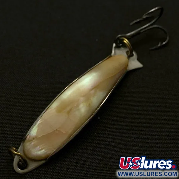 Vintage   Compac Abalone Spoon (Japan), 3/16oz Abalone pearl fishing spoon #23890
