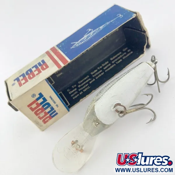  Rebel Super R, 1/2oz Silver fishing lure #23898