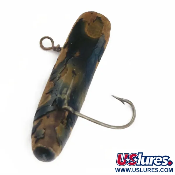 Vintage  Helin Tackle Helen Flatfish F2, 1/64oz black fishing lure #23901