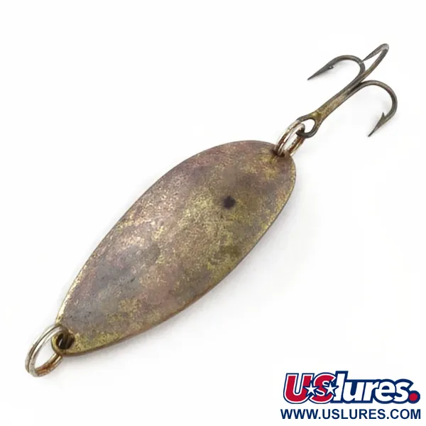 Vintage  Seneca Little Cleo (Hula Girl), 3/4oz bronze fishing spoon #23903
