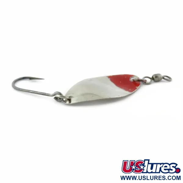 Vintage    Shoff's F.S.T.2, 3/16oz nickel/red fishing spoon #23904