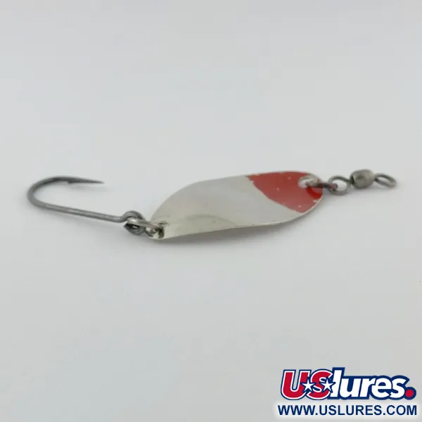 Vintage    Shoff's F.S.T.2, 3/16oz nickel/red fishing spoon #23904