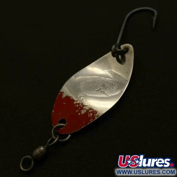 Vintage    Shoff's F.S.T.2, 3/16oz nickel/red fishing spoon #23904
