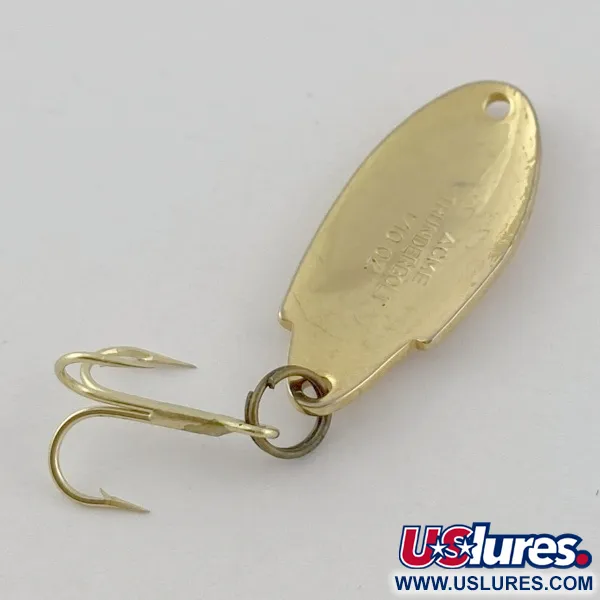 Vintage   Acme Thunderbolt, 1/8oz gold fishing spoon #23905