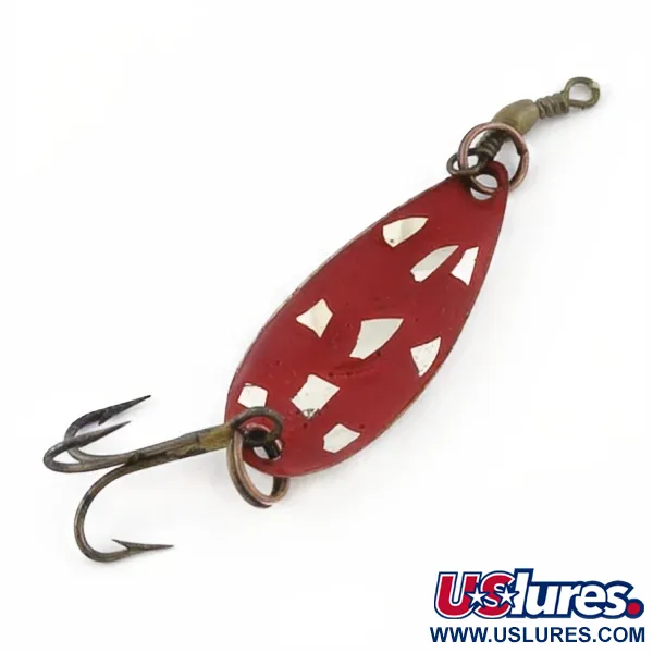 Vintage   Roy Self #1, 3/64oz nickel/red fishing spoon #23911