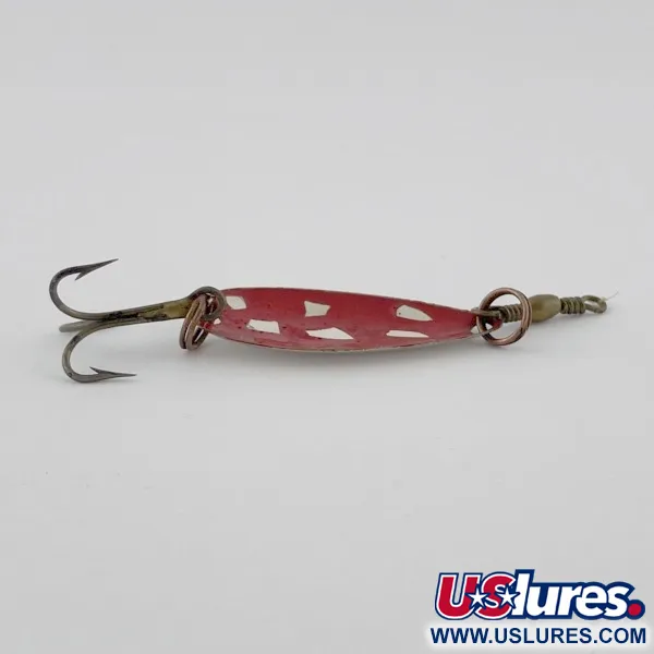 Vintage   Roy Self #1, 3/64oz nickel/red fishing spoon #23911