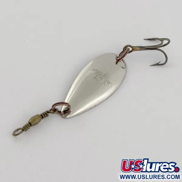 Vintage   Roy Self #1, 3/64oz nickel/red fishing spoon #23911
