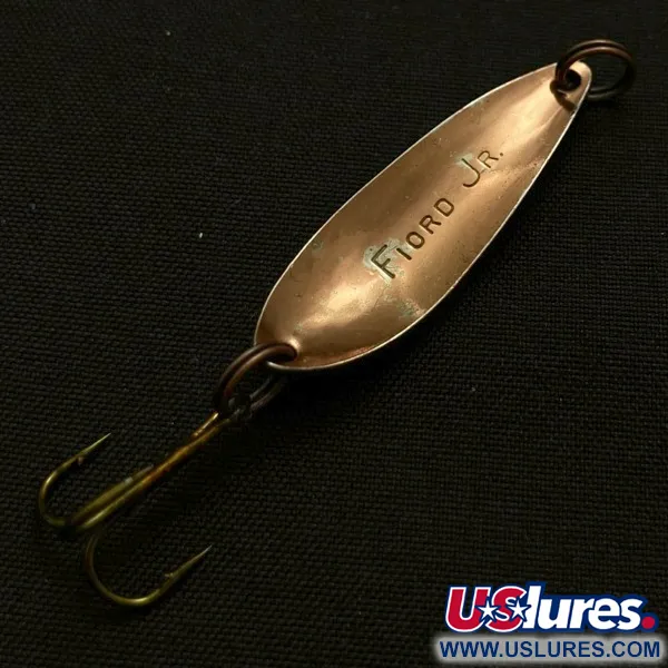 Vintage   Acme Fiord Spoon, 1/8oz copper fishing spoon #23915