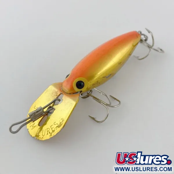 Vintage   Storm Hot'N'Tot Thin Fin, 1/4oz Gold / orange fishing lure #23920
