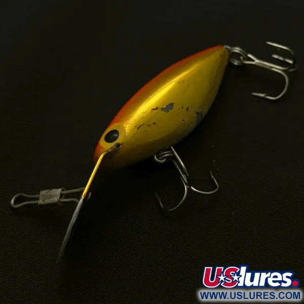 Vintage   Storm Hot'N'Tot Thin Fin, 1/4oz Gold / orange fishing lure #23920