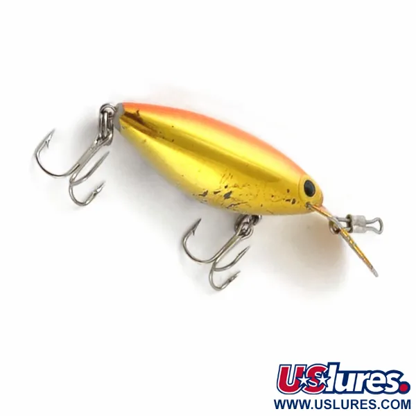 Vintage   Storm Hot'N'Tot Thin Fin, 1/4oz Gold / orange fishing lure #23920
