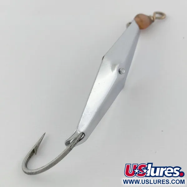 Vintage   James E. Clark Clark Spoon 1, 1/4oz nickel fishing spoon #23923