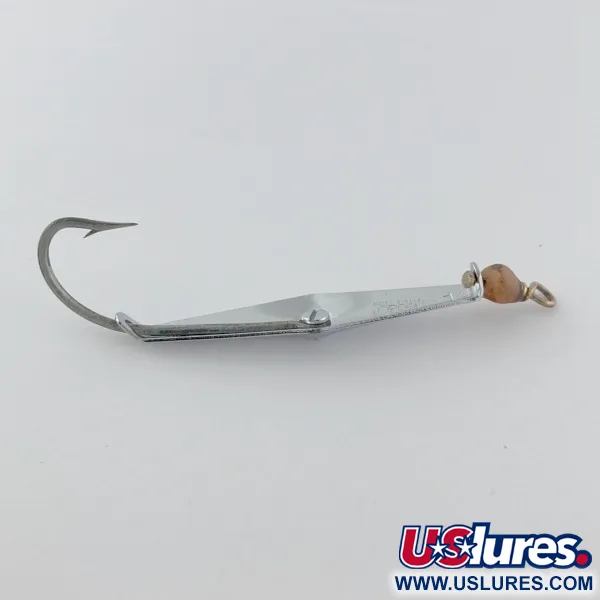 Vintage   James E. Clark Clark Spoon 1, 1/4oz nickel fishing spoon #23923