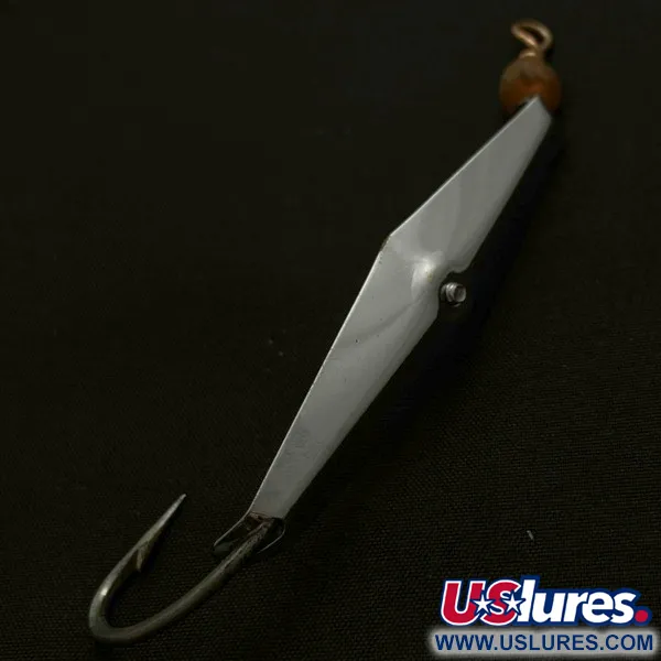 Vintage   James E. Clark Clark Spoon 1, 1/4oz nickel fishing spoon #23923