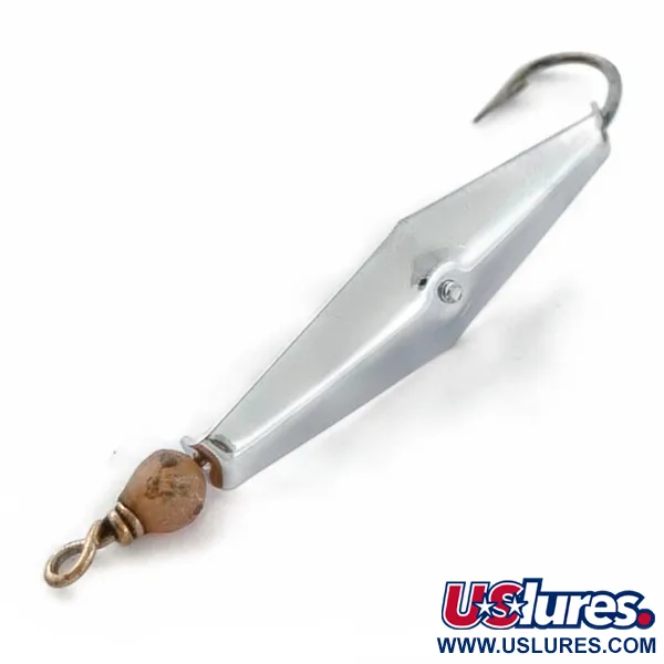 Vintage   James E. Clark Clark Spoon 1, 1/4oz nickel fishing spoon #23923