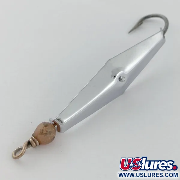 Vintage   James E. Clark Clark Spoon 1, 1/4oz nickel fishing spoon #23923