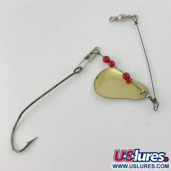 Vintage   Mille Lacs Lake Spinner  Free-Spin Natural 62 Spinner , 1/8oz brass spinning lure #23936