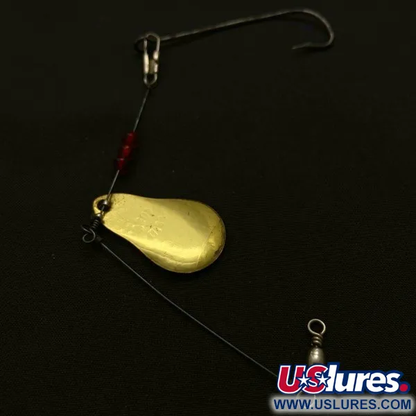 Vintage   Mille Lacs Lake Spinner  Free-Spin Natural 62 Spinner , 1/8oz brass spinning lure #23936