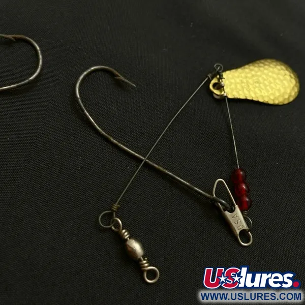 Vintage   Mille Lacs Lake Spinner  Free-Spin Natural 62 Spinner , 1/8oz brass spinning lure #23936