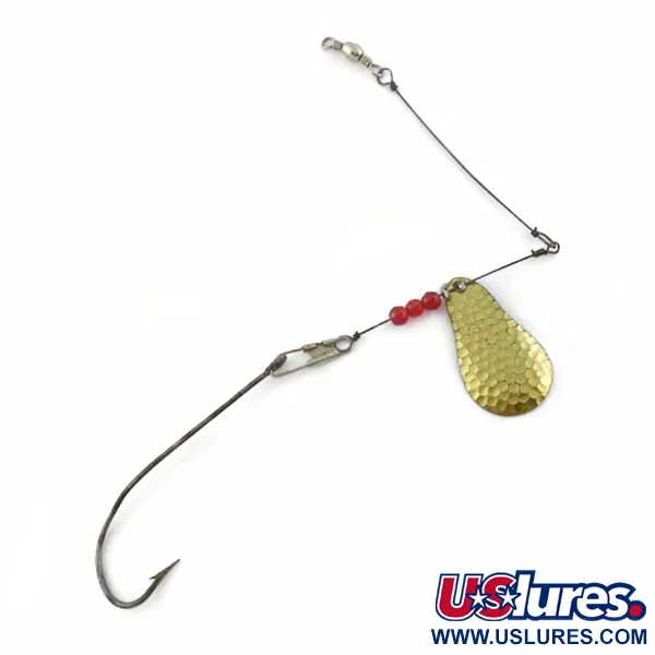 Vintage   Mille Lacs Lake Spinner  Free-Spin Natural 62 Spinner , 1/8oz brass spinning lure #23936