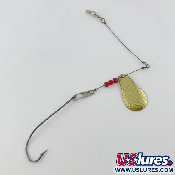 Vintage   Mille Lacs Lake Spinner  Free-Spin Natural 62 Spinner , 1/8oz brass spinning lure #23936
