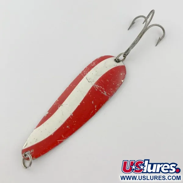 Vintage   Herter's Spoon, 3/4oz nickel/red eyes fishing spoon #23939