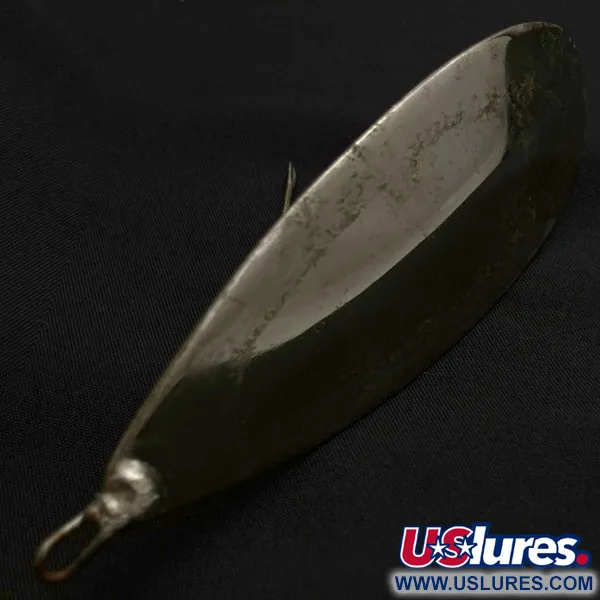 Vintage   Johnson Silver Minnow Weedless, 1oz nickel fishing spoon #23943
