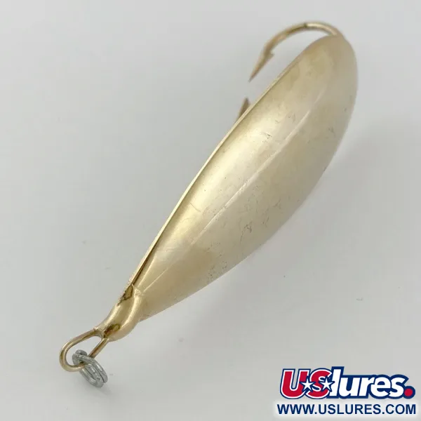 Vintage   Johnson Silver Minnow Weedless, 1/2oz  Crystal (Golden Crystal) fishing spoon #23944